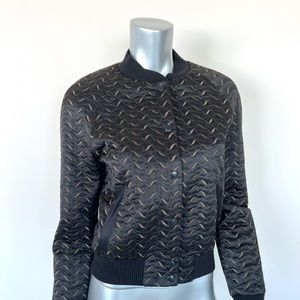 AllSaints women satin bomber jacket size 8 US